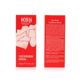 Koji White bottle next to a ruler illustrating compact 1 fl oz size