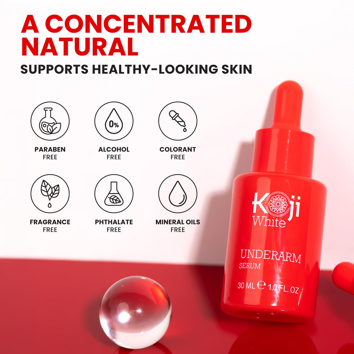 Koji White being applied to elbow and knee for targeted hydration