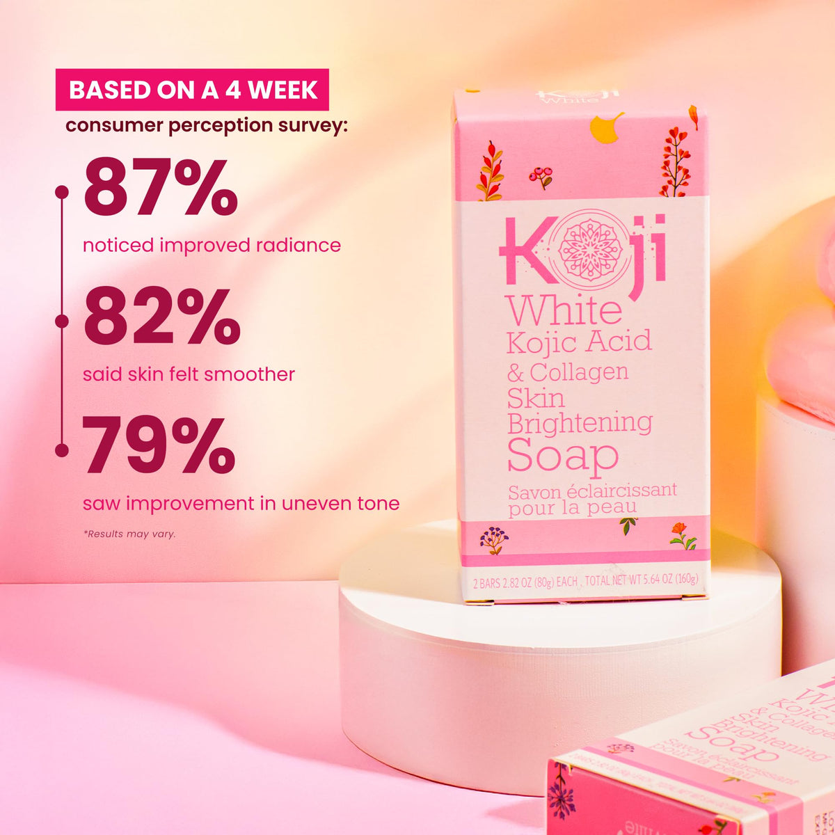 Koji White foamy lather in hand showing gentle cleansing action