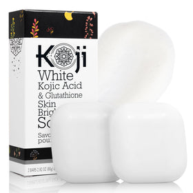 Koji White front packaging showing brand and benefits for clear skin