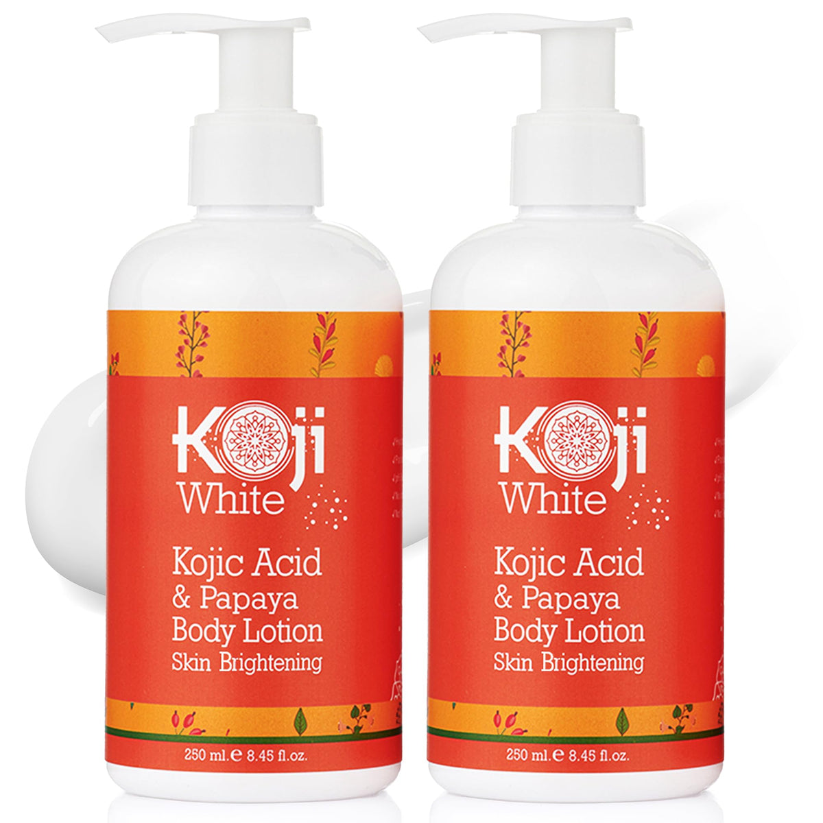 Koji White front packaging showing brightening lotion and benefits