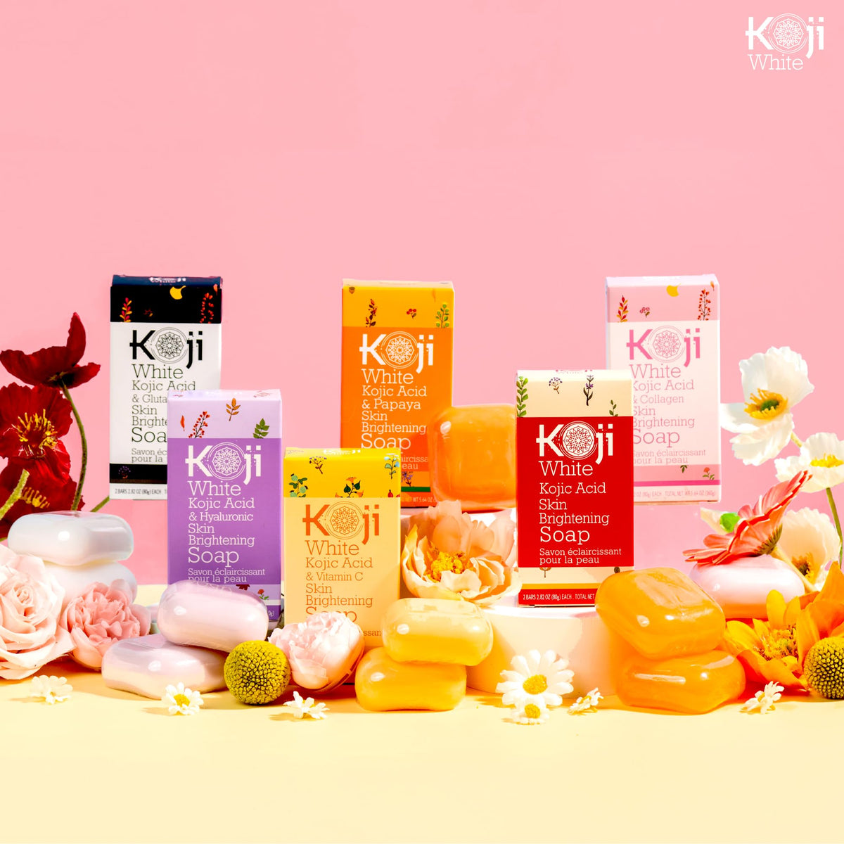 Koji White hyaluronic concept graphic illustrating hydration and plumping benefit