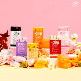 Koji White hyaluronic concept graphic illustrating hydration and plumping benefit