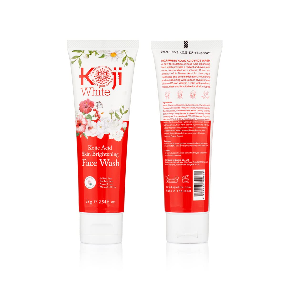 Koji White cleanser in bathroom routine illustrating daily use benefit