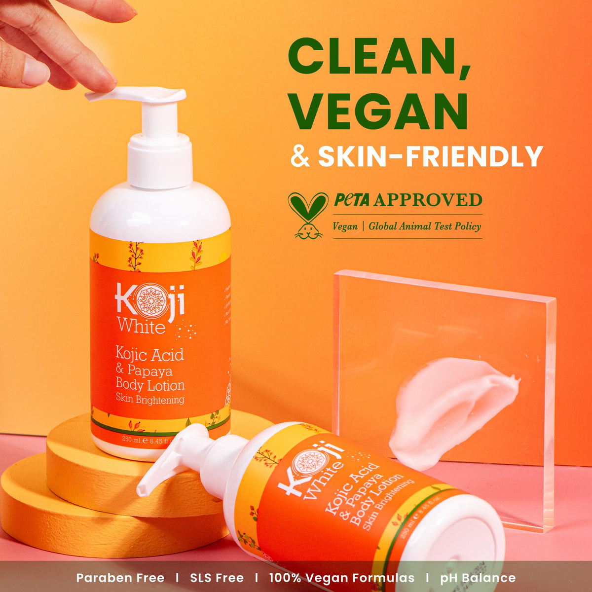 Koji White label close-up showing key ingredients and claims