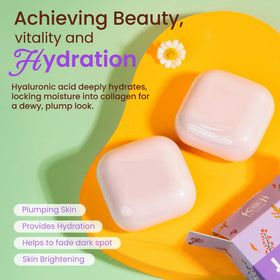 Koji White lather in hand demonstrating creamy foam for gentle cleansing