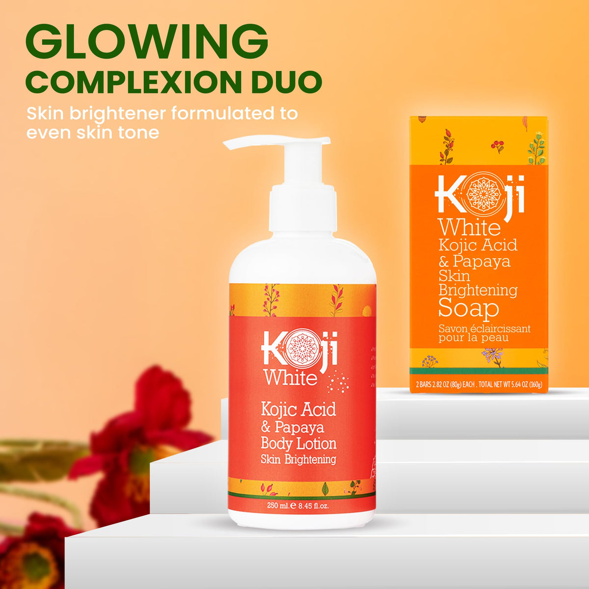 Koji White applied on arm demonstrating smoother, hydrated skin