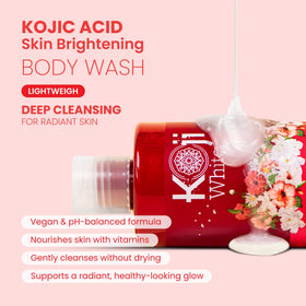 Koji White pump close-up dispensing gel for easy controlled application