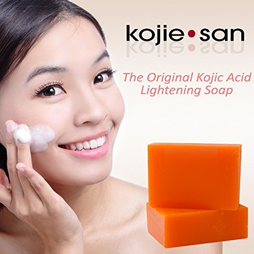 Kojie San close-up of soap texture highlighting smooth exfoliation