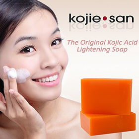 Kojie San close-up of soap texture highlighting smooth exfoliation