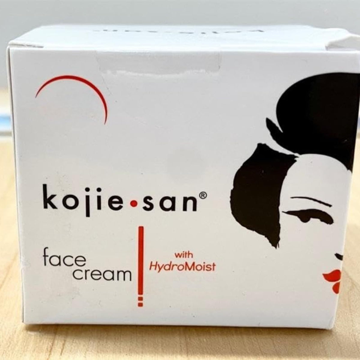 Kojie San set on bathroom shelf lifestyle shot promoting daily routine ease