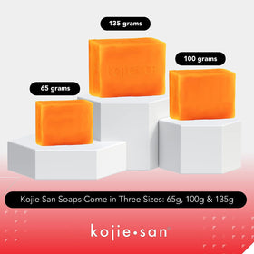 Kojie San soap in a bathroom setting suggesting daily routine