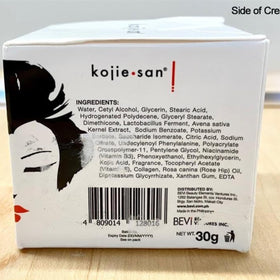 Kojie San soap in hand for scale demonstrating compact travel-friendly benefit