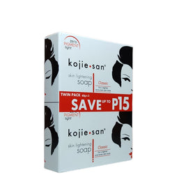 Kojie San ingredient label close-up showing kojic acid clarity