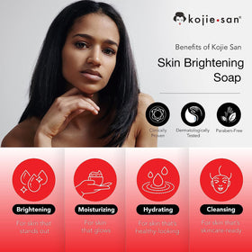 Kojie San single bar close-up displaying smooth brightening soap