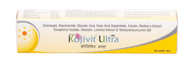 Kojivit gel texture close-up illustrating lightweight, fast-absorbing feel