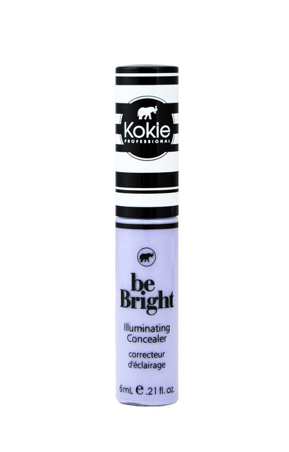 Kokie front packaging showing lavender concealer and clean application benefit