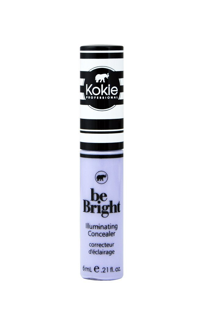 Kokie front packaging showing lavender concealer and clean application benefit