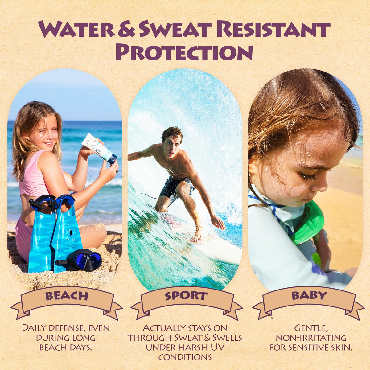 Kokua Sun Care 3 oz tube size comparison for travel-friendly protection