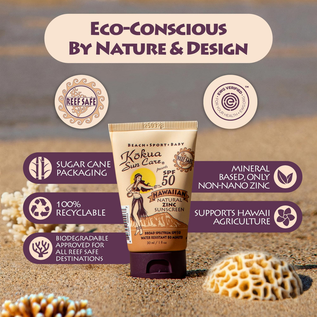 kokua palm beach lifestyle image portraying reef-safe sunscreen for outdoor fun