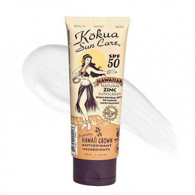 Kokua Sun Care front packaging shows SPF 50 and reef-safe protection