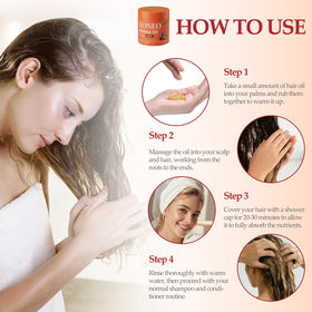 Open KONEO jar revealing raw Batana oil paste for deep nourishment and restorative care
