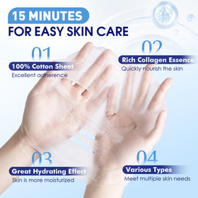 KONEUK mask sheet texture close-up highlighting hydrating essence delivery