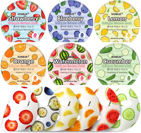 KONEUK front packaging of 18-pack fruit masks showing colorful box benefit: gift-ready