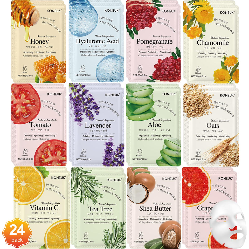 KONEUK front packaging showing 24-pack variety for easy selection and gifting