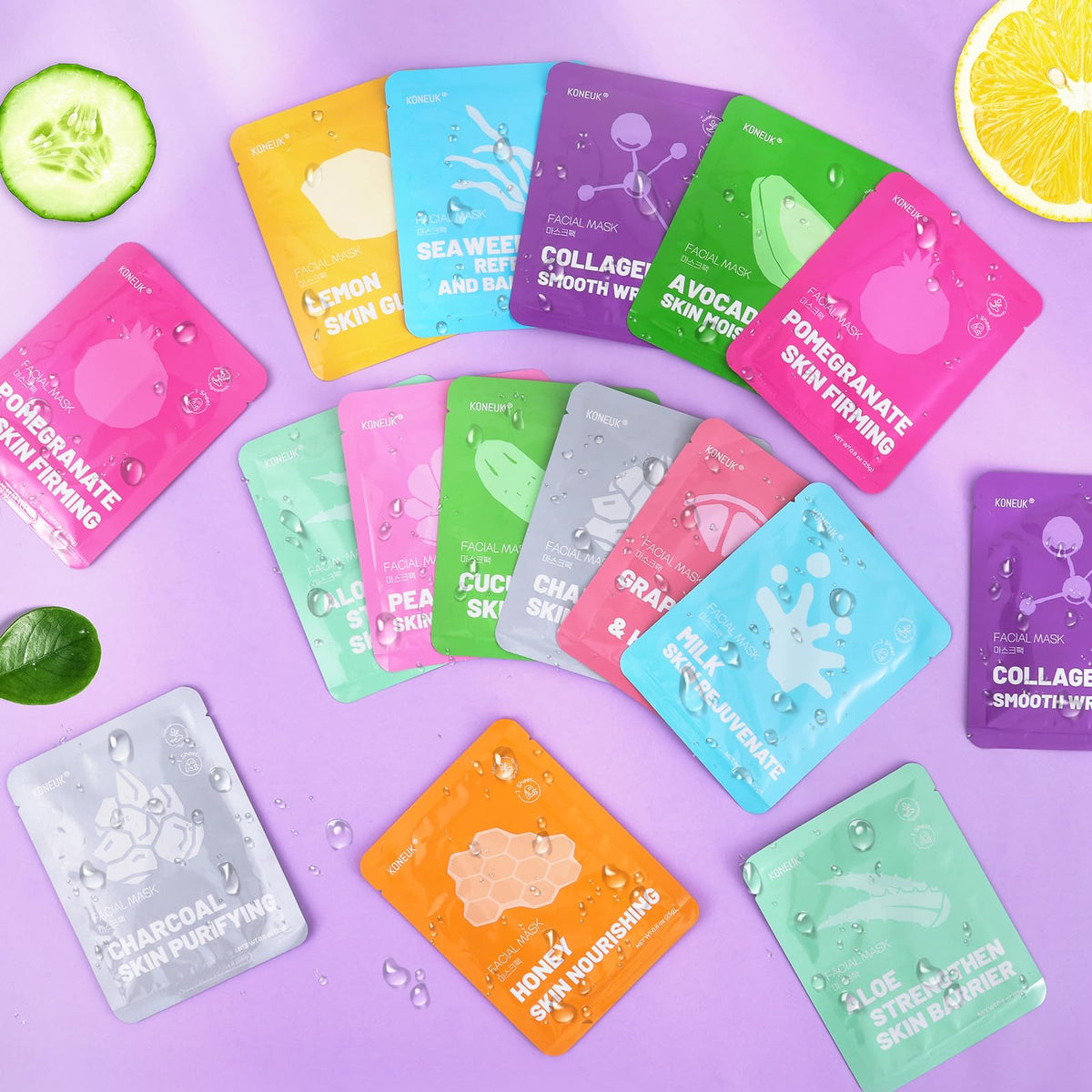 KONEUK boxed set on table for gifting, presents spa-ready convenience