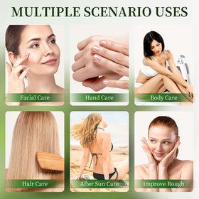 KONEUK smoothing gel through hair ends to reduce frizz and shine