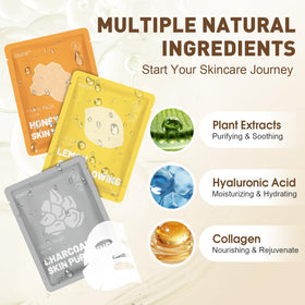 KONEUK individual sachet display illustrating hygienic single-use convenience