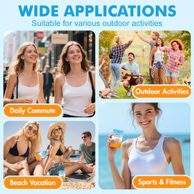 KONEUK lifestyle hiking use with sachet in pocket for on-the-go reapplication