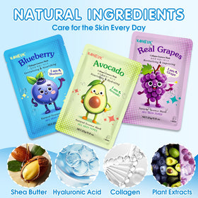 KONEUK mask applied on a teen showing even coverage and hydration