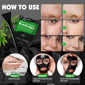 KONEUK mask applied on nose demonstrating targeted blackhead removal