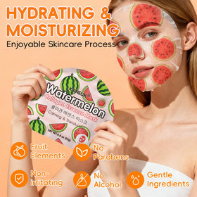 KONEUK model wearing cucumber mask demonstrating cooling comfort and visible fit benefit