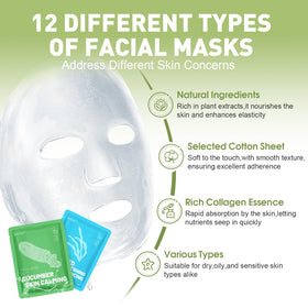 KONEUK close-up of a single collagen sheet mask and fit