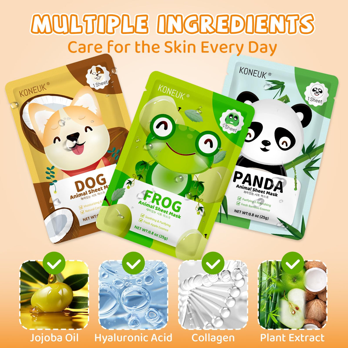 KONEUK kids wearing masks at a spa party enjoying fun skincare