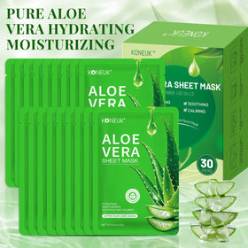 KONEUK packaging label and ingredients list highlighting aloe extract