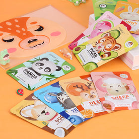 KONEUK masks arranged as party favors for a sleepover or birthday