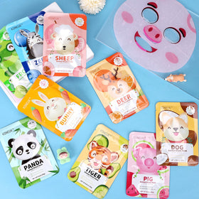 KONEUK kids enjoying spa party wearing animal masks illustrating group-friendly fun