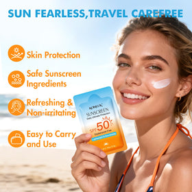 KONEUK sunscreen texture on hand demonstrating smooth, non-greasy spreadability