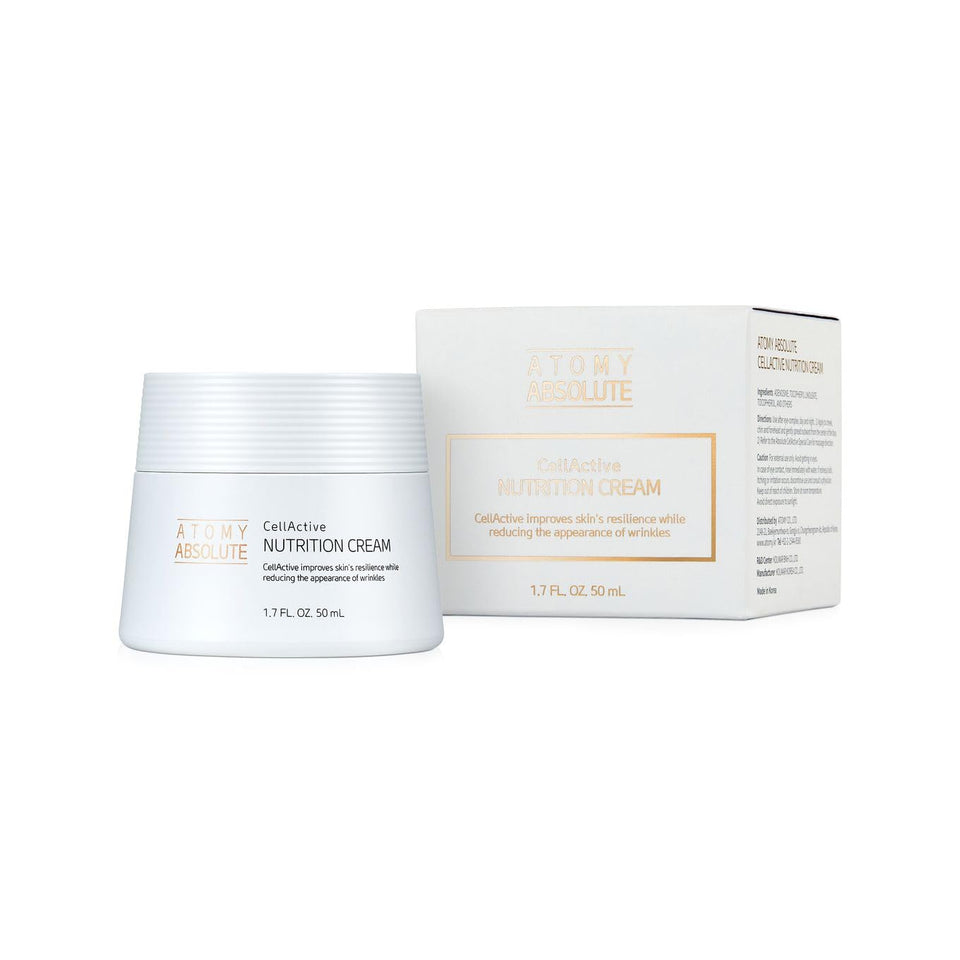 Konipl Atomy Absolute CellActive cream jar front view showing packaging and size benefit