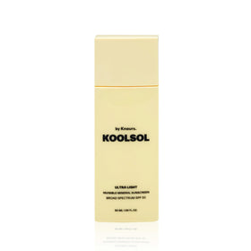 KOOLSOL front tube showing label and SPF 50 protection benefit