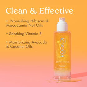 Kopari bottle label detail highlighting ingredients and SPF 50 clarity