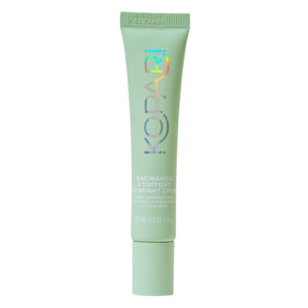 Kopari front packaging showcasing compact 0.5 oz tube and label benefit