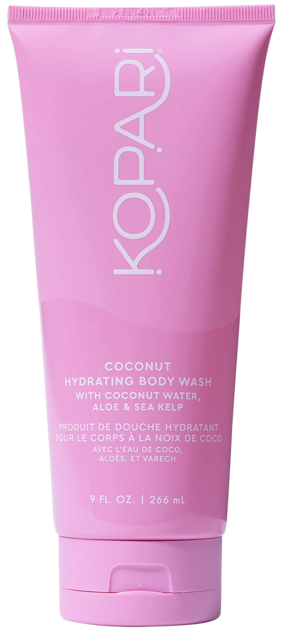 Kopari front bottle showing label and clean coconut scent benefit