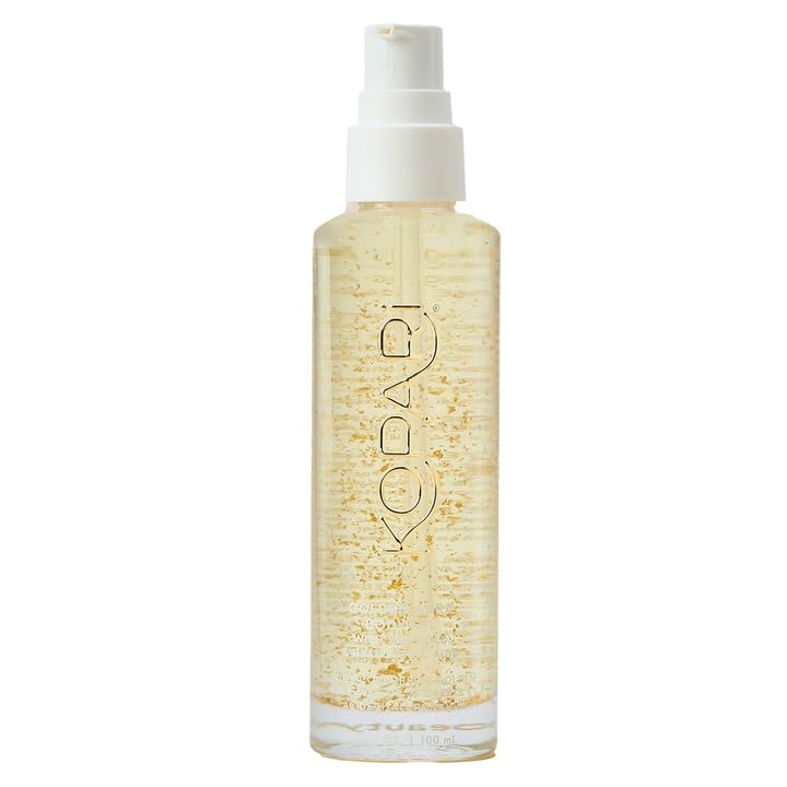 Kopari front packaging showcasing hydrating 24K gold oil benefit