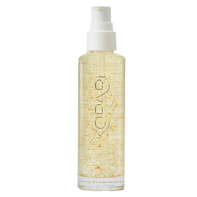 Kopari front packaging showcasing hydrating 24K gold oil benefit