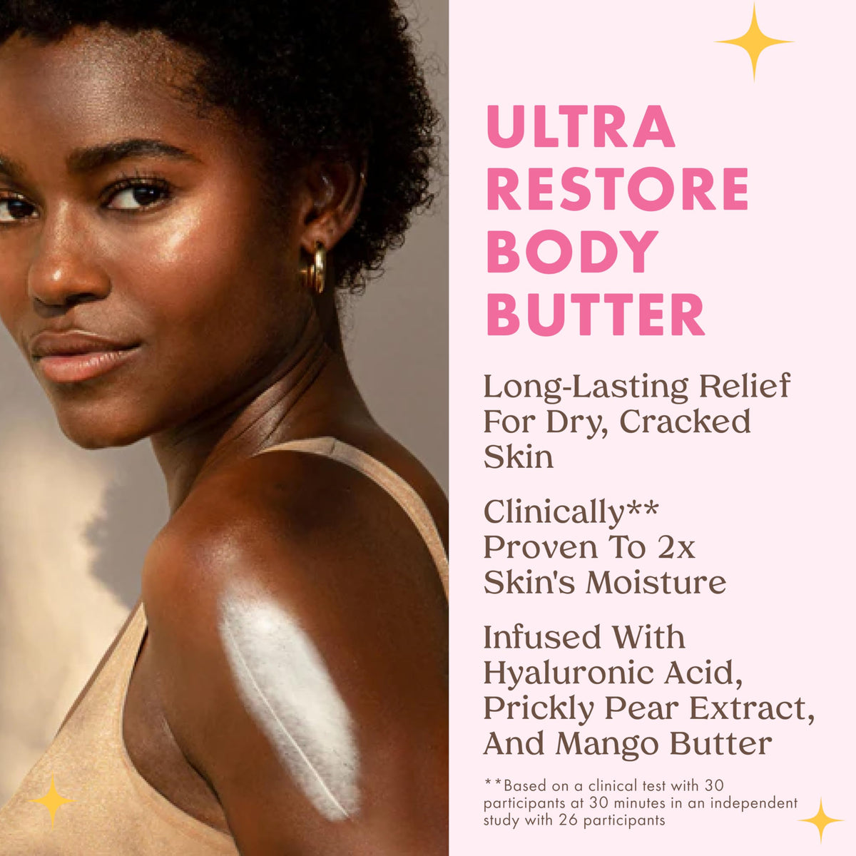 Kopari mango seed butter ingredient shot highlighting nourishing fatty acids for softer skin